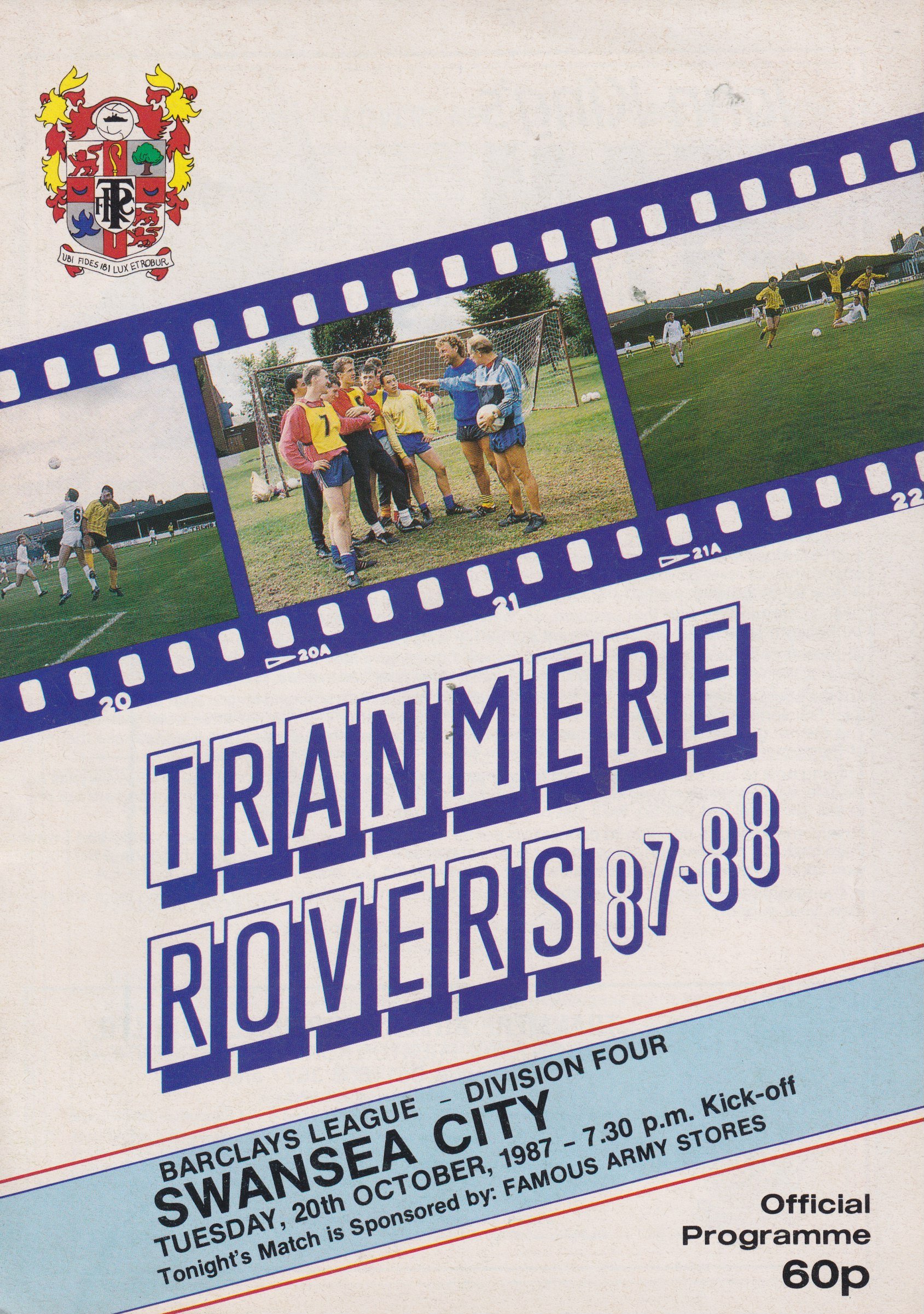 Tranmere Rovers v Swansea City match programme